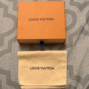 Louis Vuitton tiny Orange Box with Beige Dust Bag